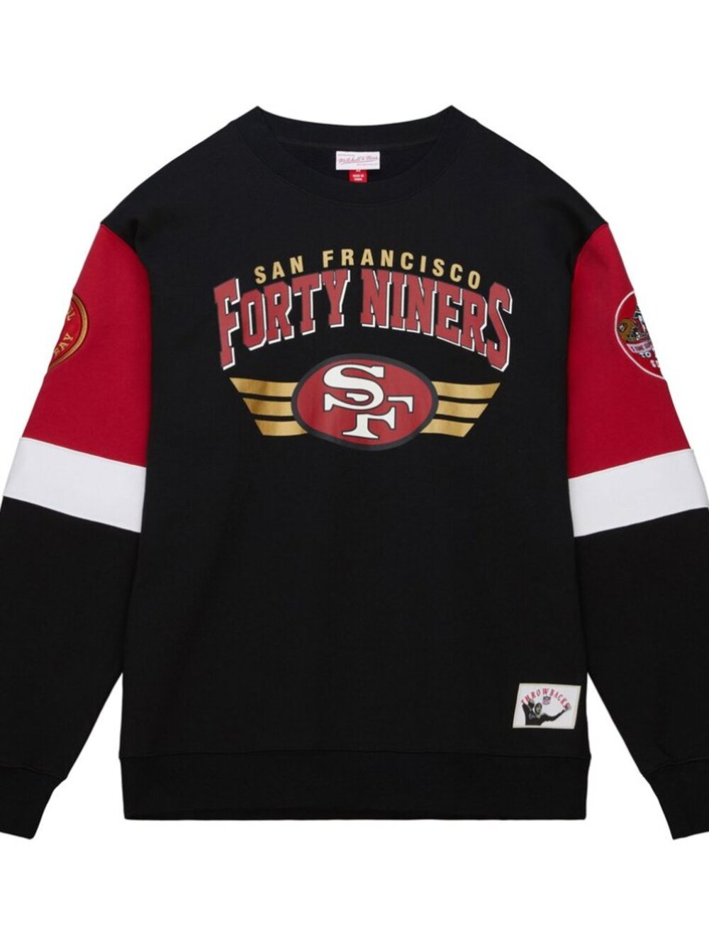 San Francisco 49ers Mitchell & Ness All Over Crew 3.0 Large